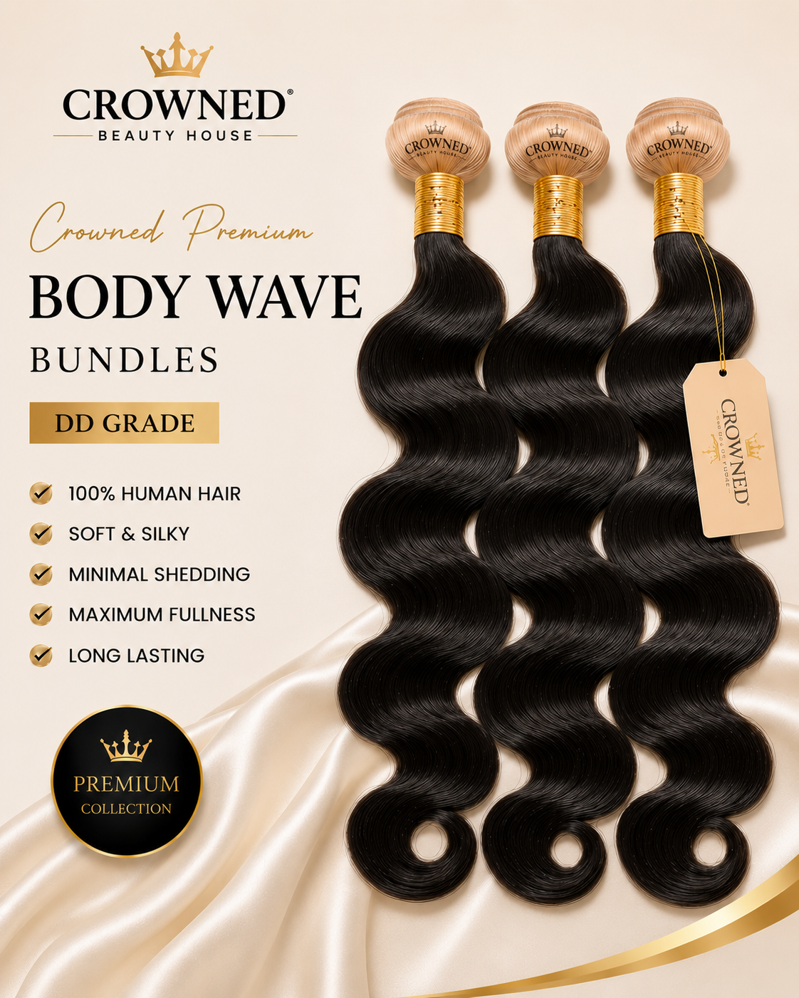 Crowned Premium Bundle - Body Wave