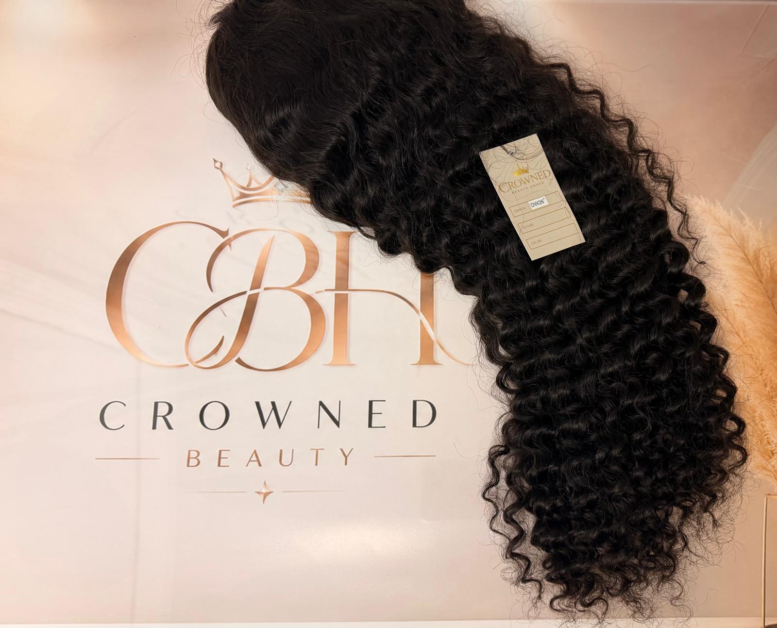 Crowned Essentials 5x5 HD Lace Glueless Wig Pre-Cut-Deep Wave