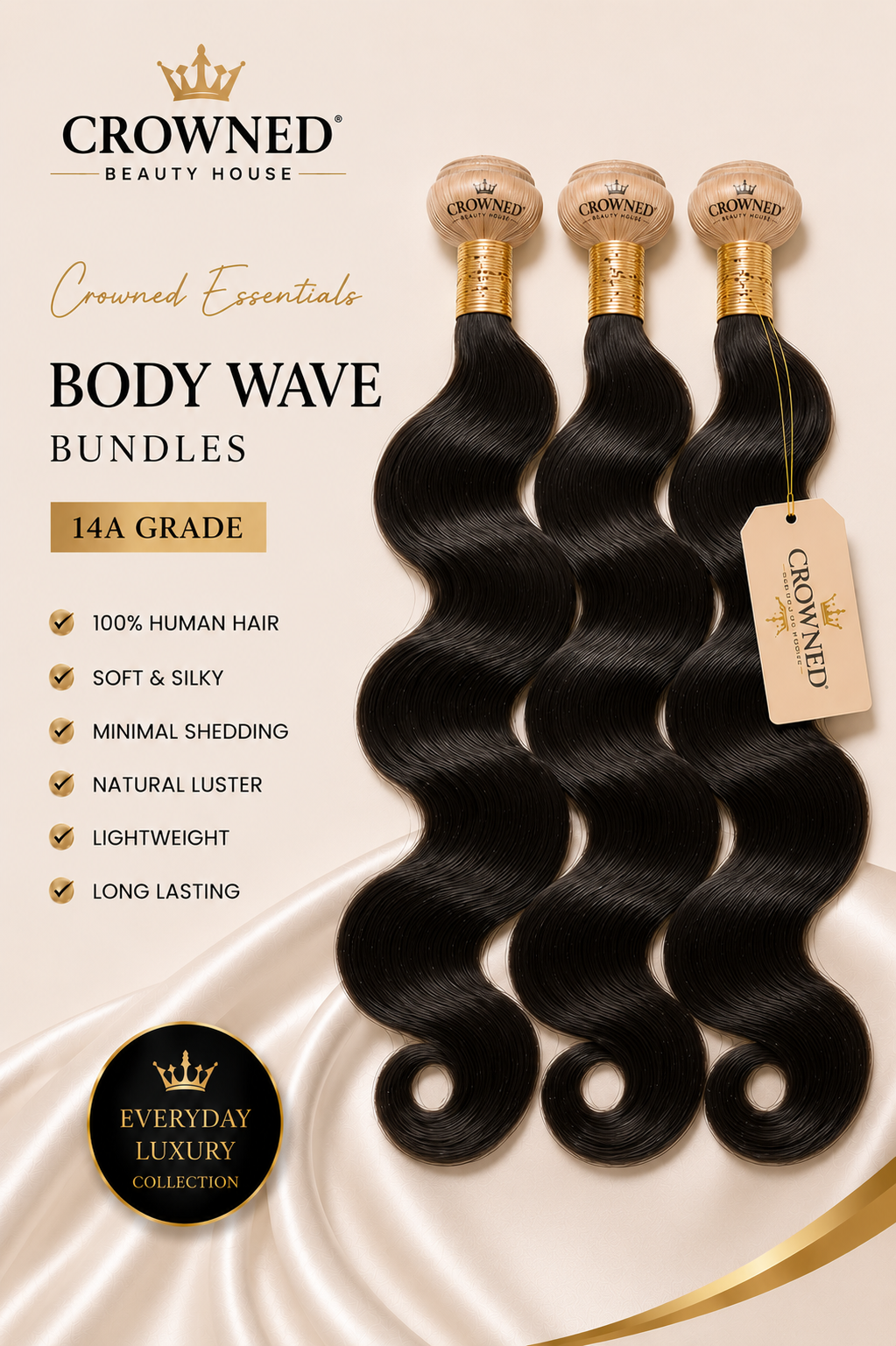 Crowned Essentials Bundle - Body Wave
